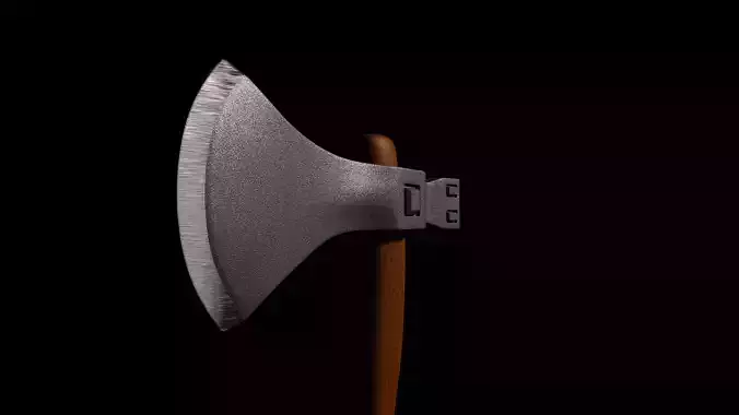 Axe procedural texture Free 3D model