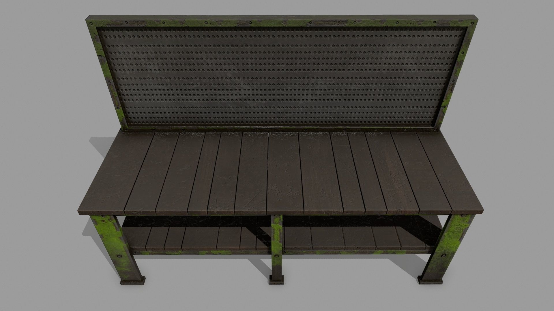 workbench industrial bench Low-poly 3D model_10