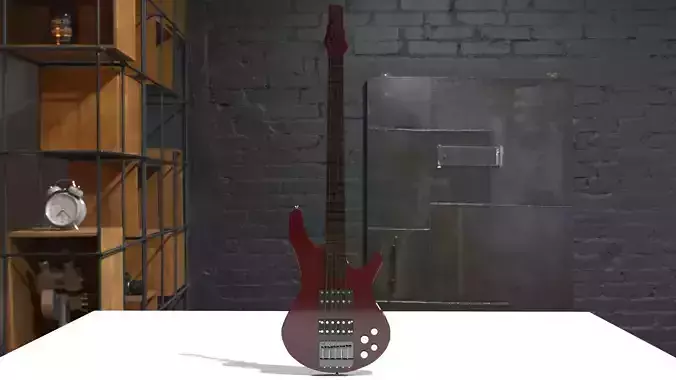 bass guitar 3D model
