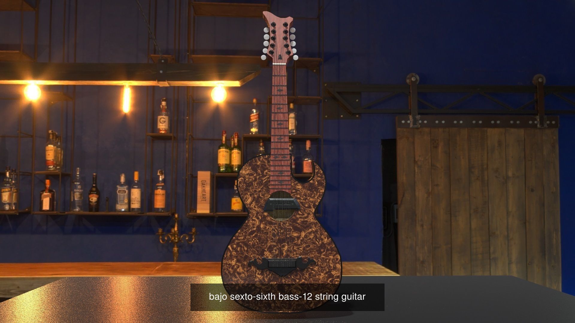 instruments different guitars 3D Model Collection_1