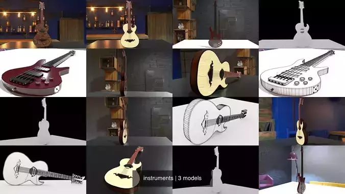 instruments different guitars