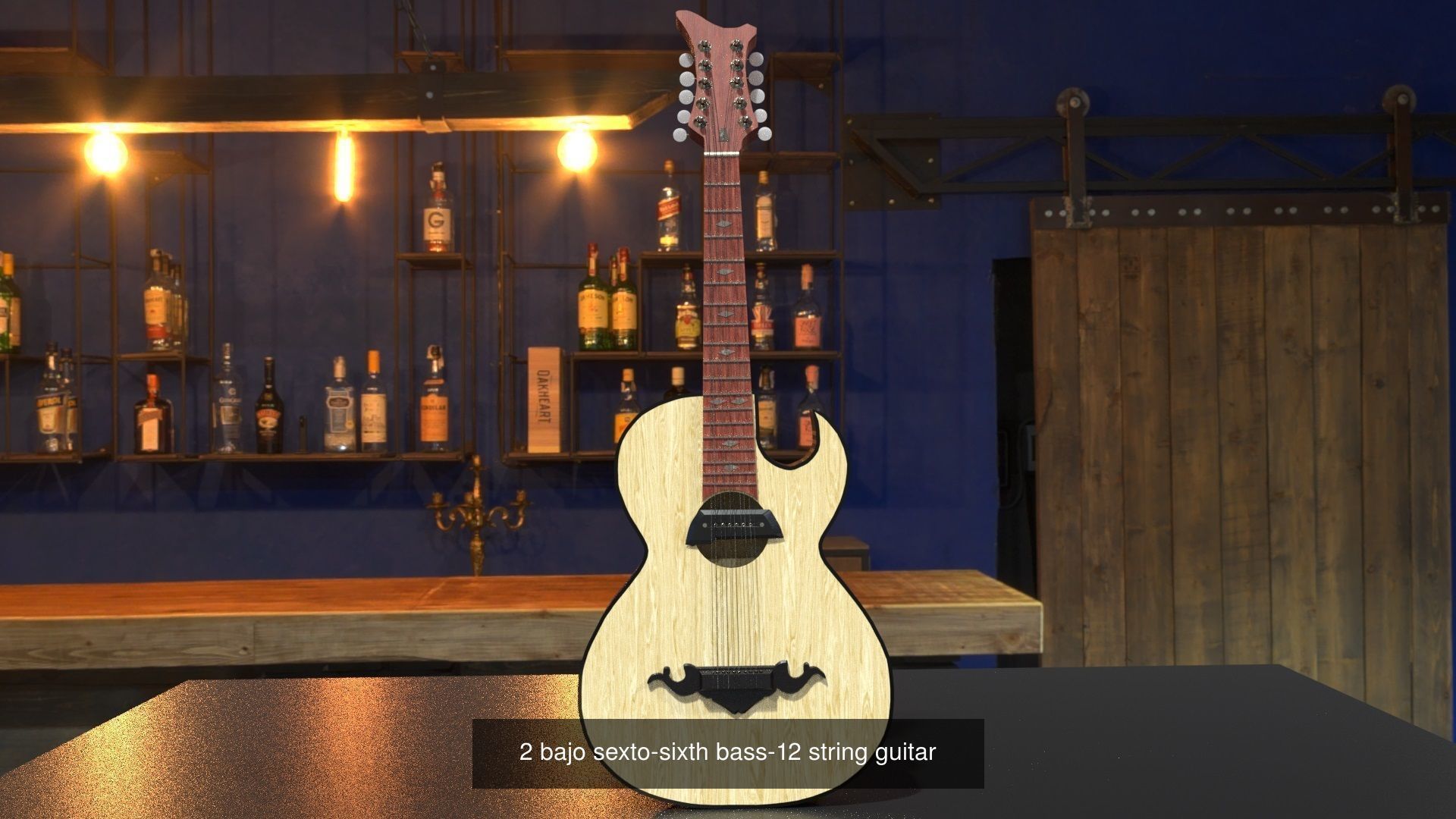 instruments different guitars 3D Model Collection_2