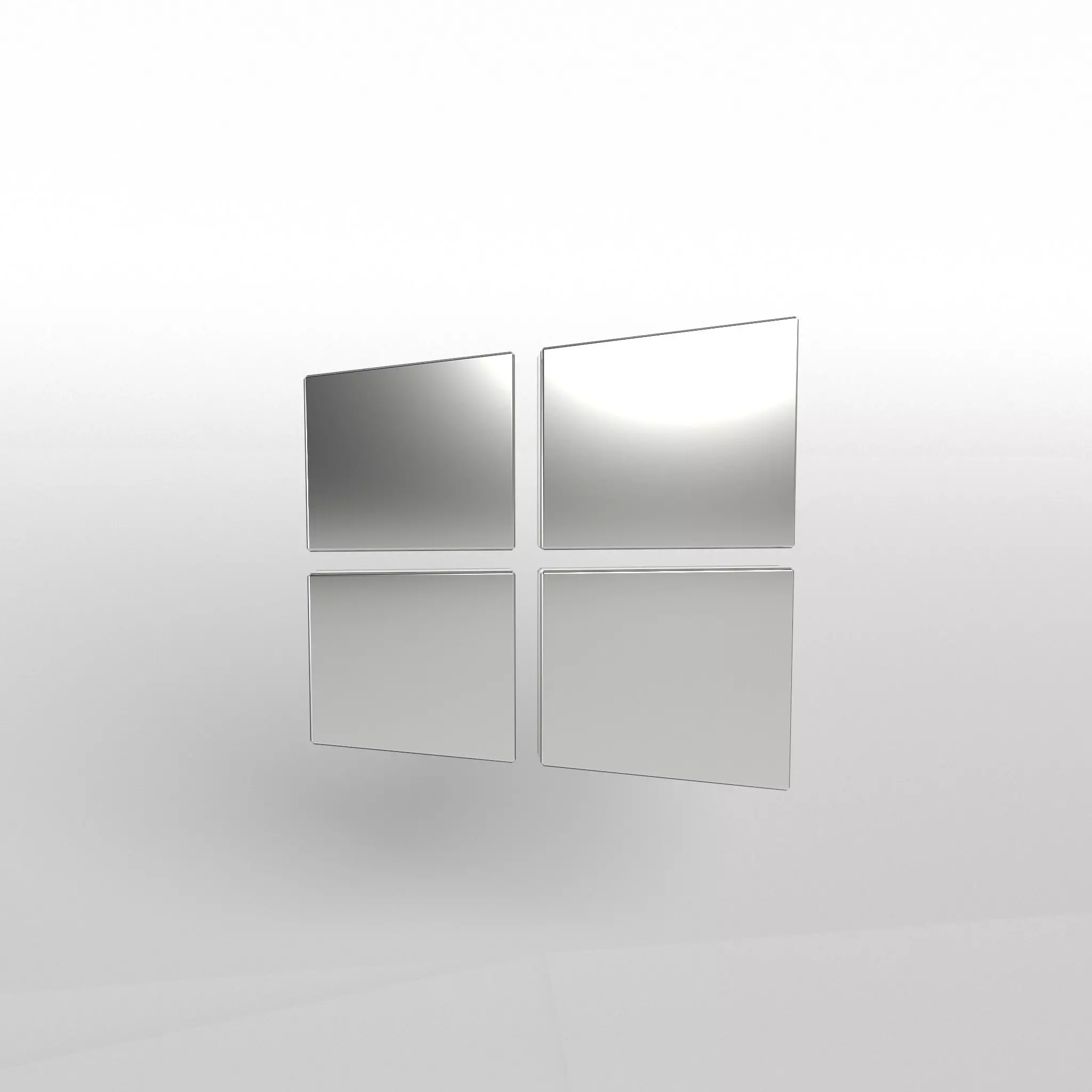Windows 10 Logo v1 004 Free low-poly 3D model