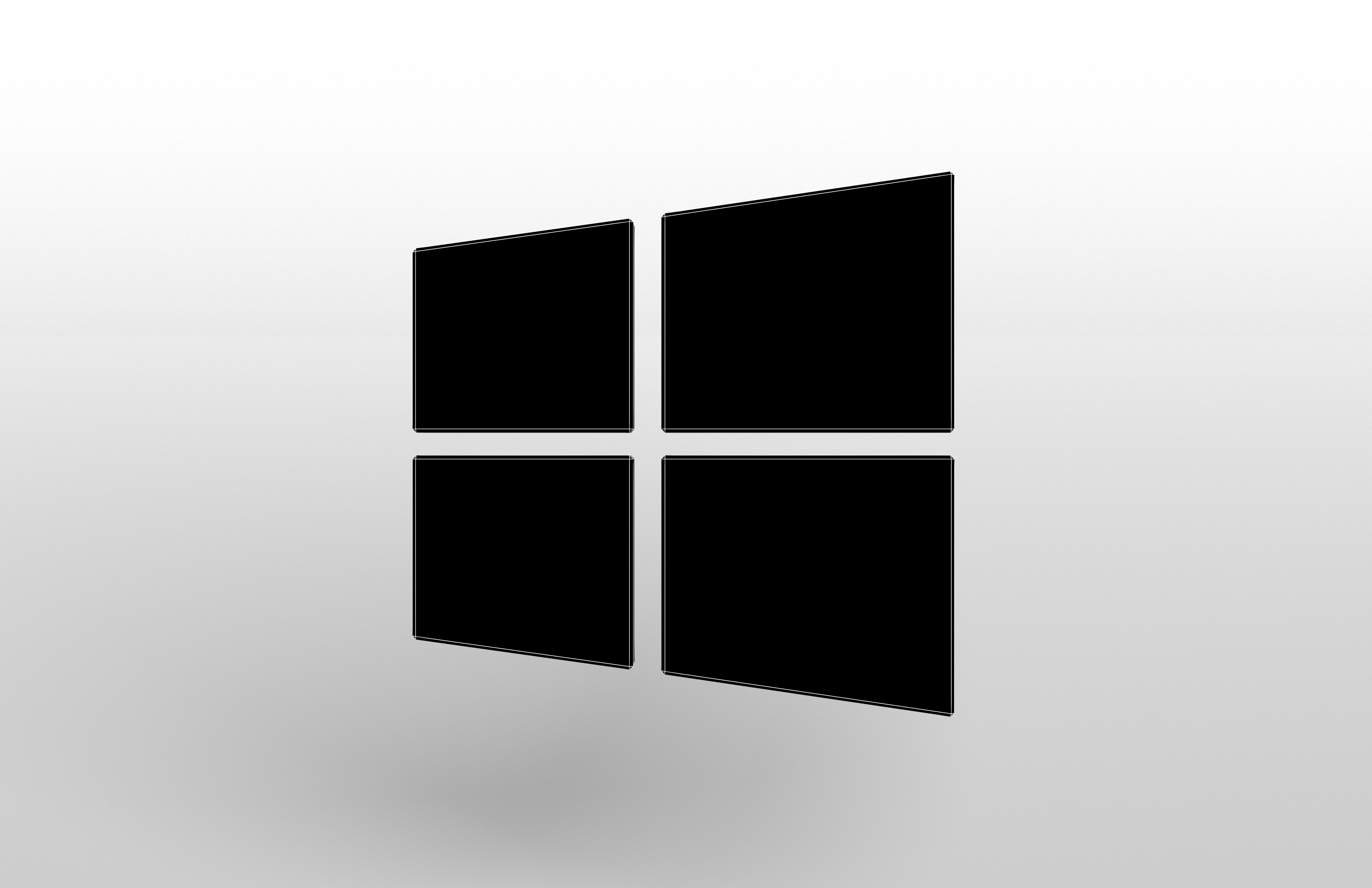 Windows 10 Logo v1 005 Free low-poly 3D model_5