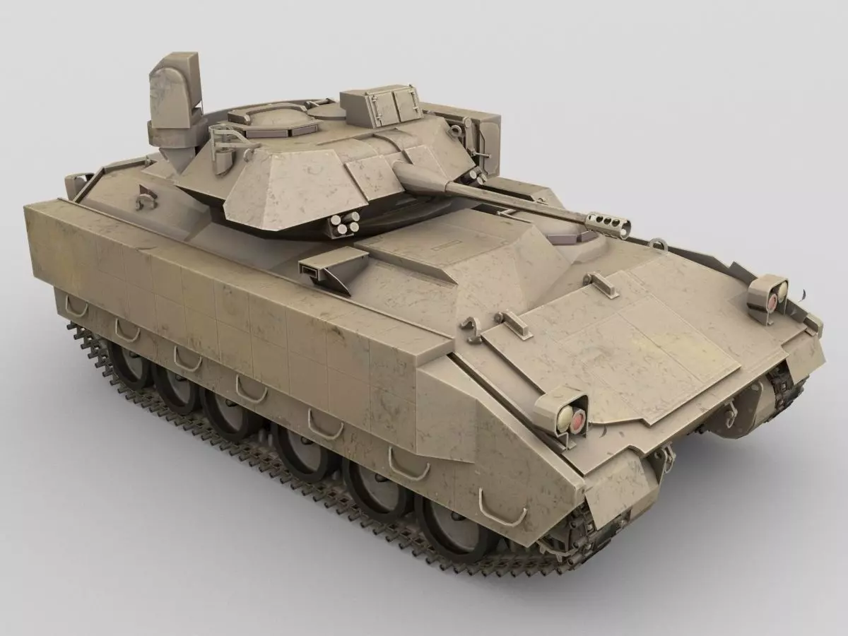 Bradley Tank 3D model_0