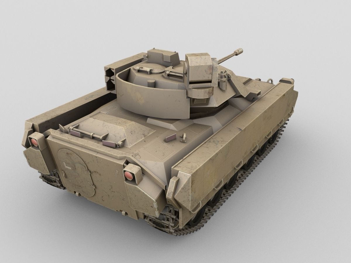 Bradley Tank 3D model_3