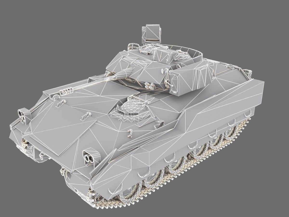 Bradley Tank 3D model_8