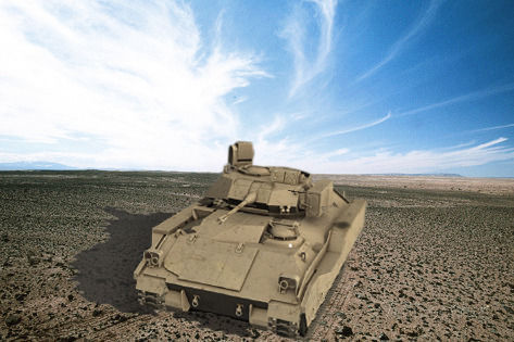 Bradley Tank 3D model_1