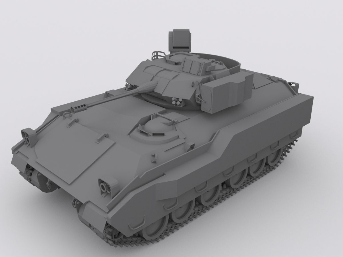 Bradley Tank 3D model_7