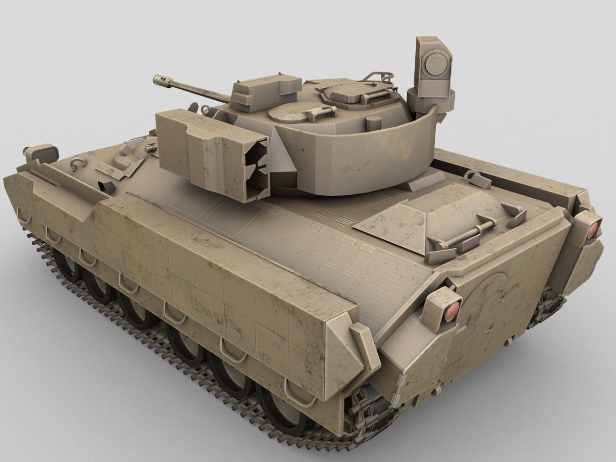 Bradley Tank 3D model_2