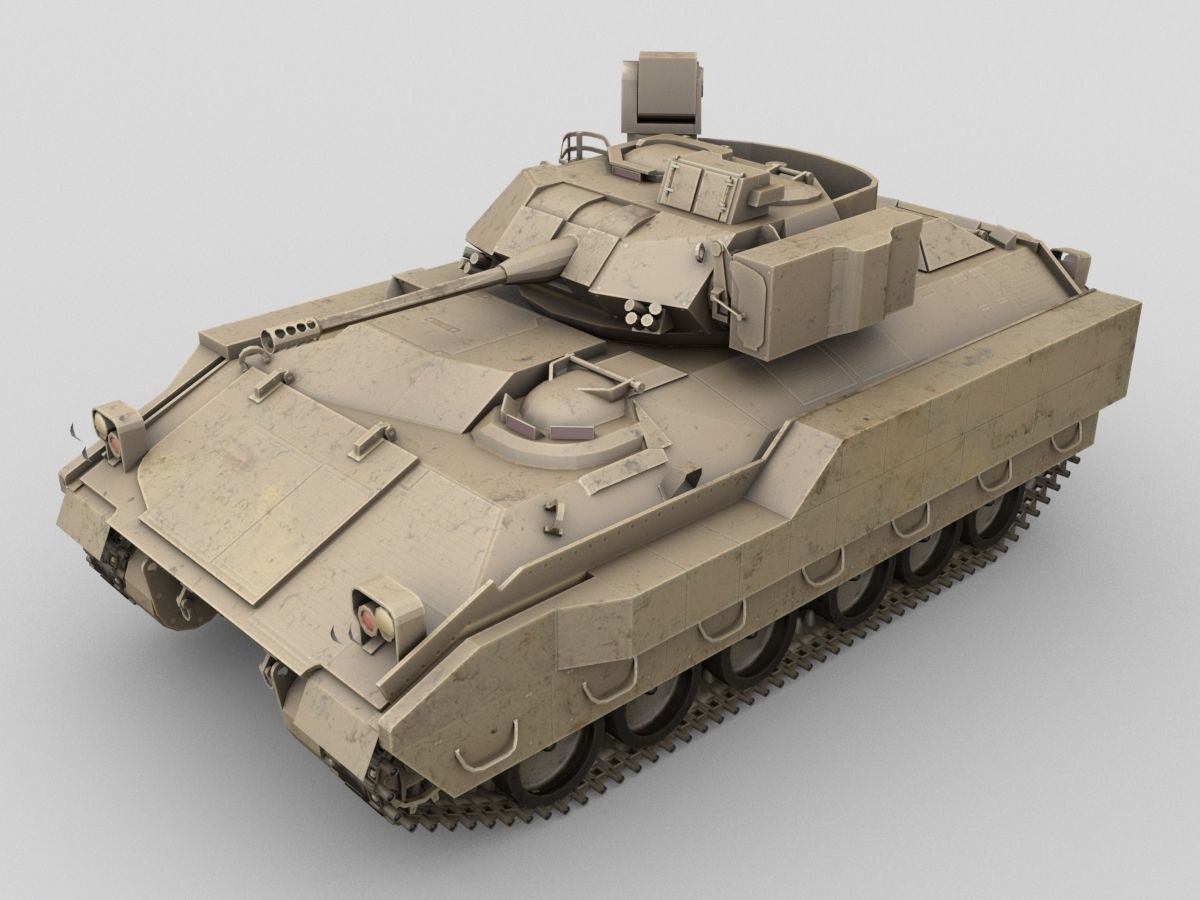 Bradley Tank 3D model_4