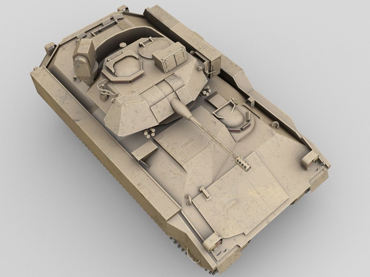 Bradley Tank 3D model_5