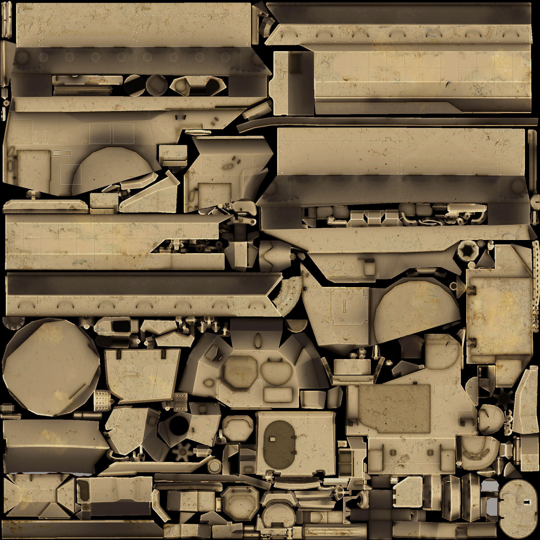 Bradley Tank 3D model_14
