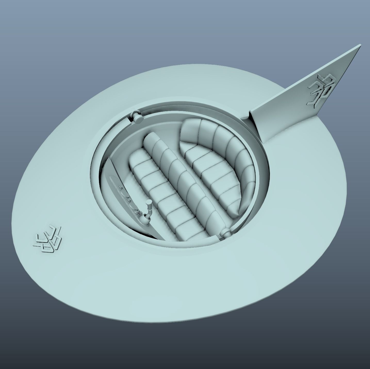 The Jetsons Family Saucer Free 3D print model_3