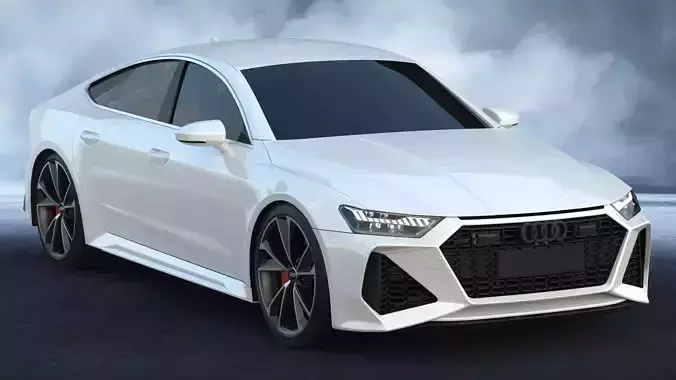 2020 Audi RS7 Sportback 3D model 2020 Audi RS7 Sportback 3D model