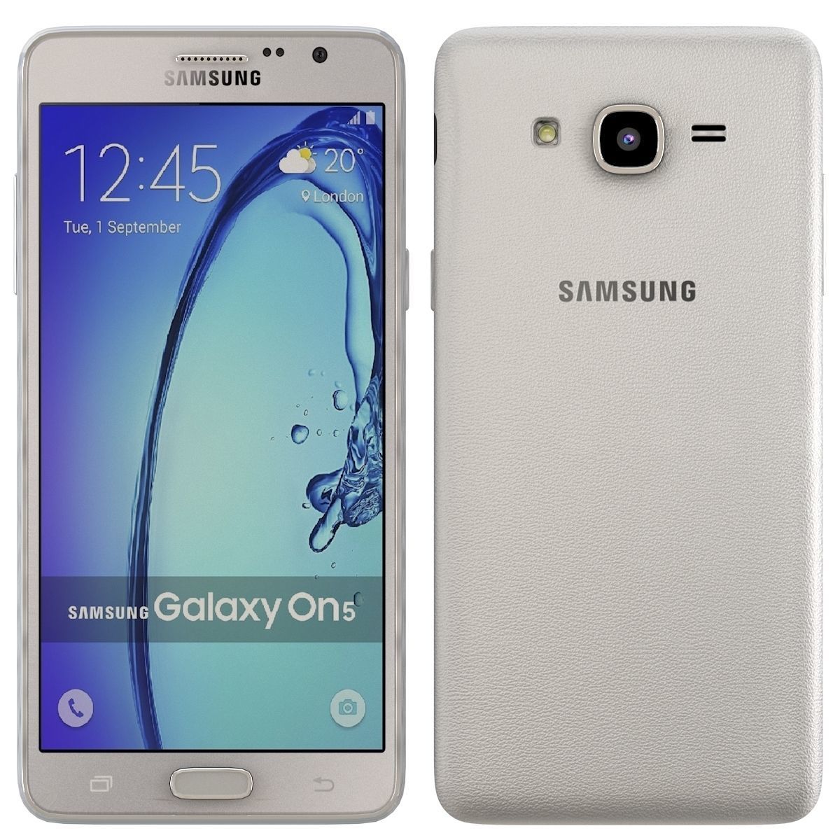 Samsung Galaxy On5 White 3D model_1