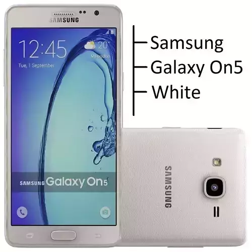 Samsung Galaxy On5 White 3D model