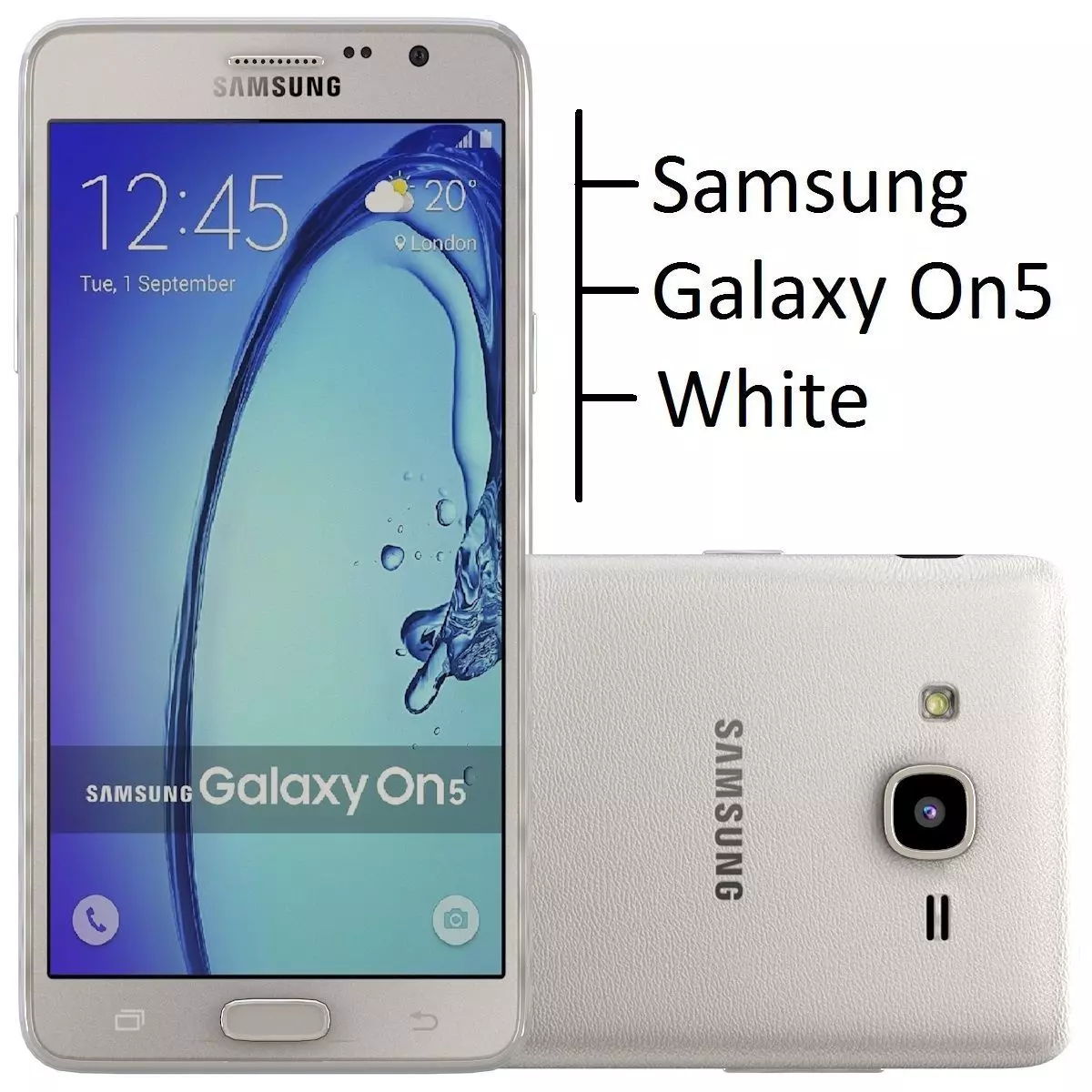 Samsung Galaxy On5 White 3D model_0