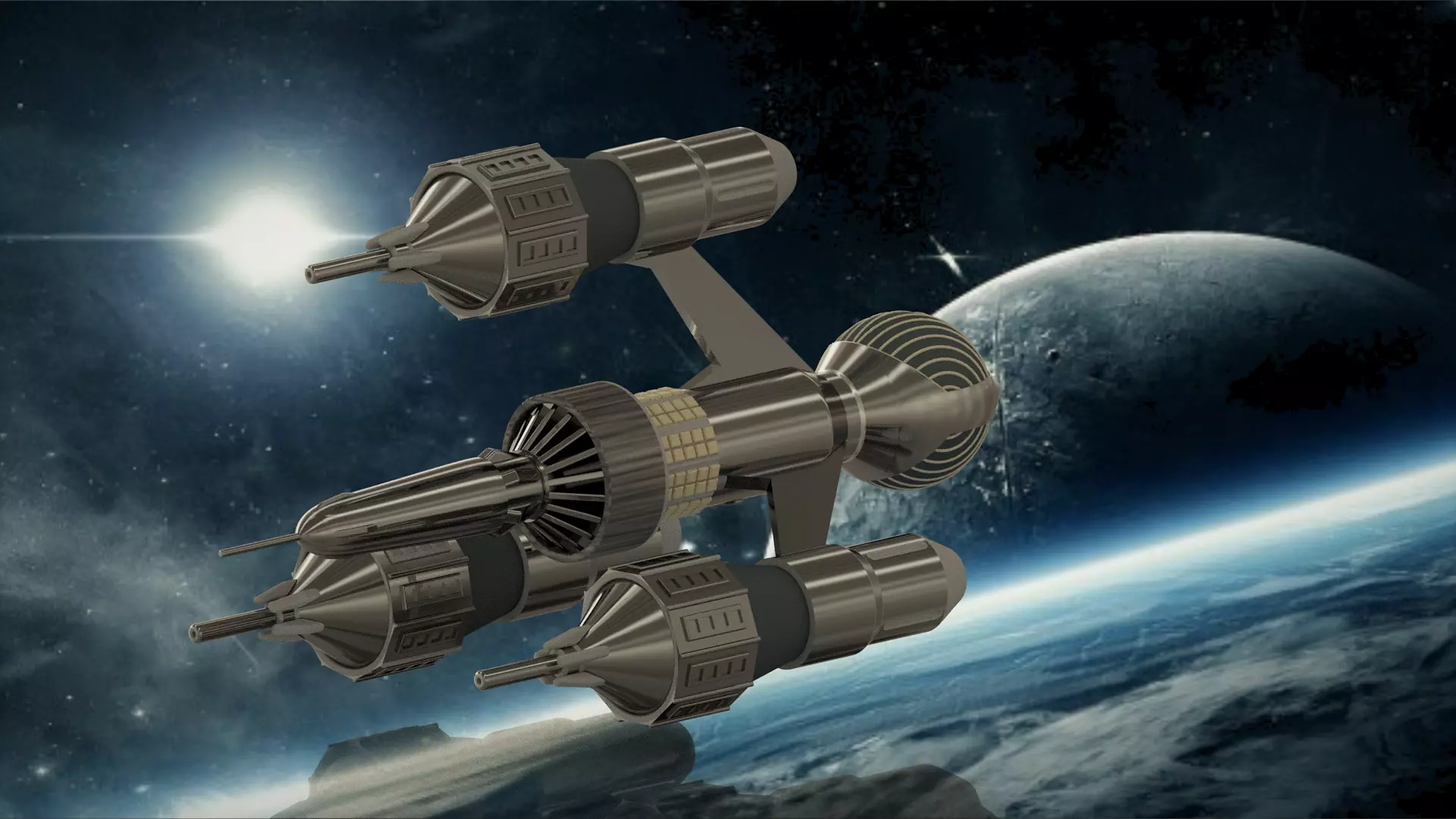 Liberator  Blakes 7 3D print model_0