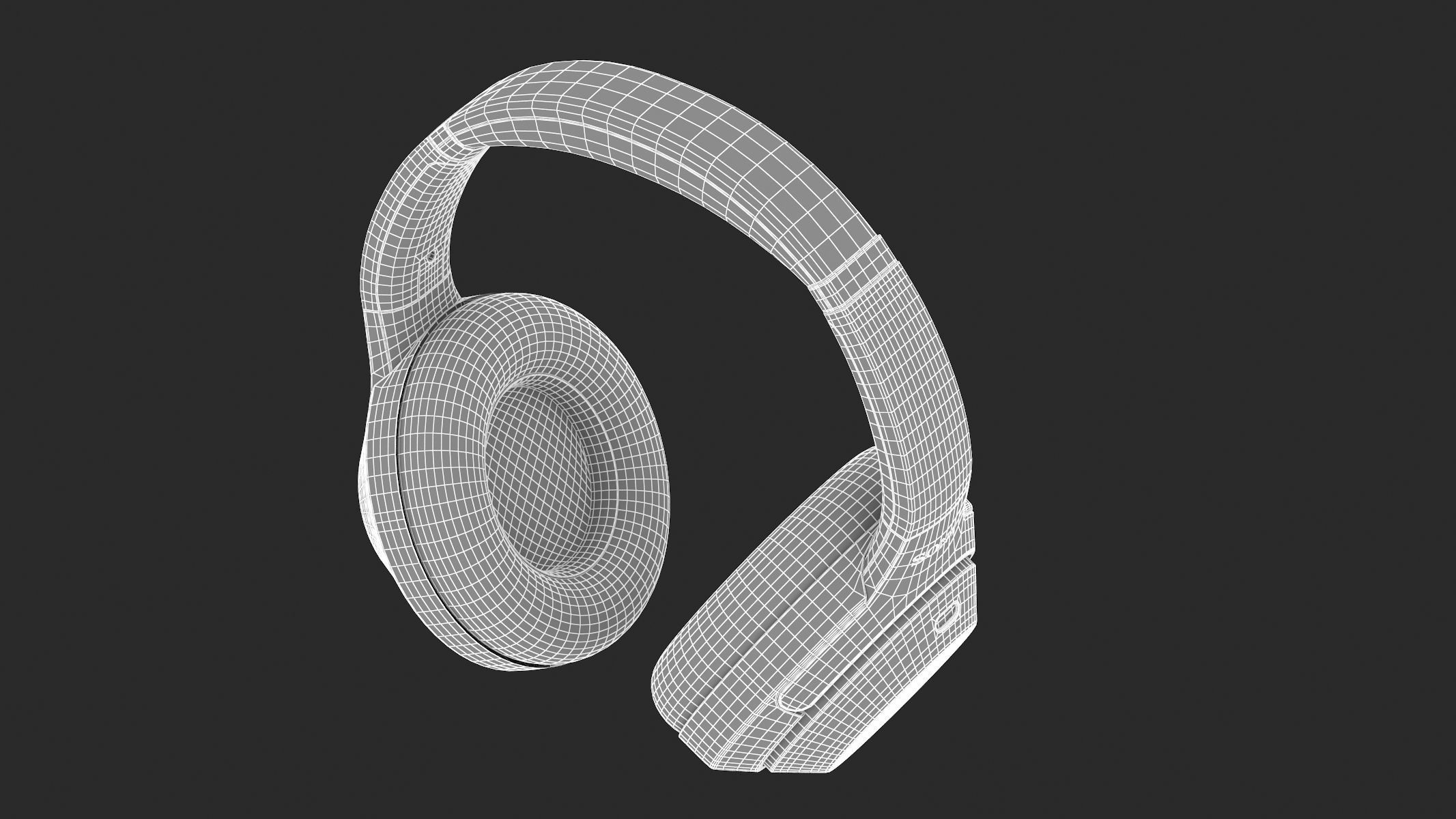 Sony Headphones WH1000XM3 3D model_29