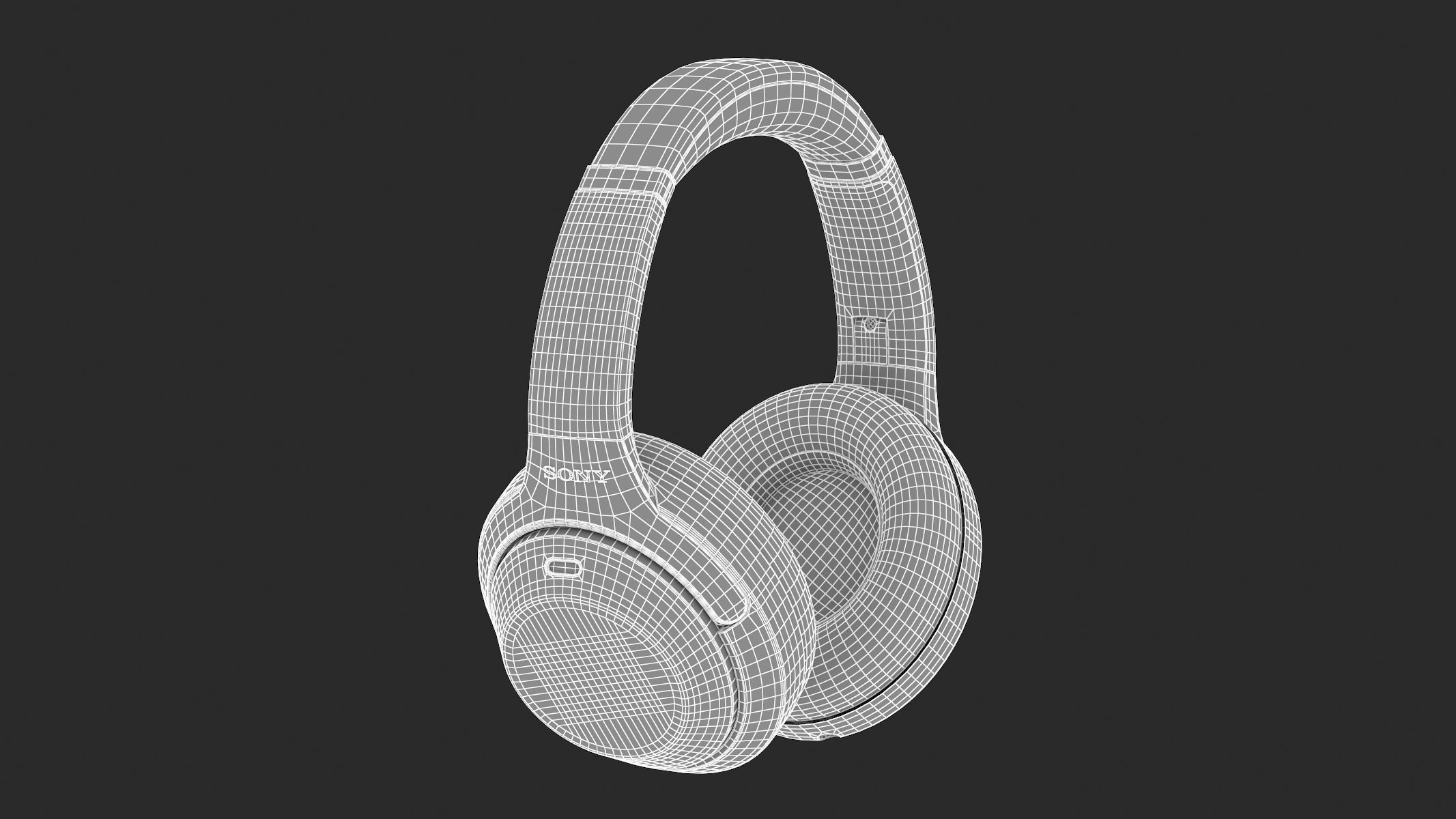 Sony Headphones WH1000XM3 3D model_21