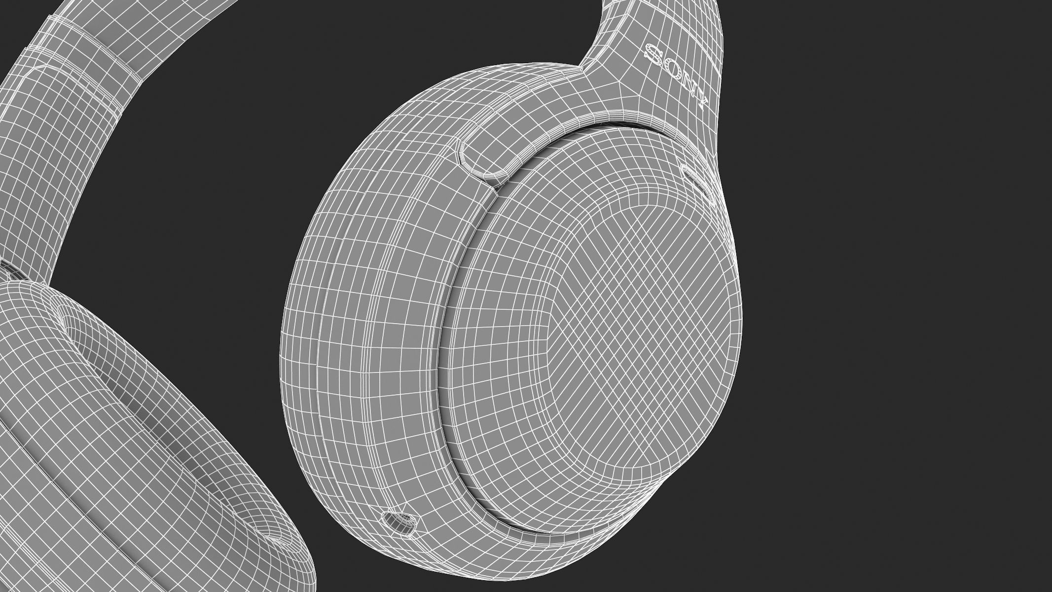 Sony Headphones WH1000XM3 3D model_36