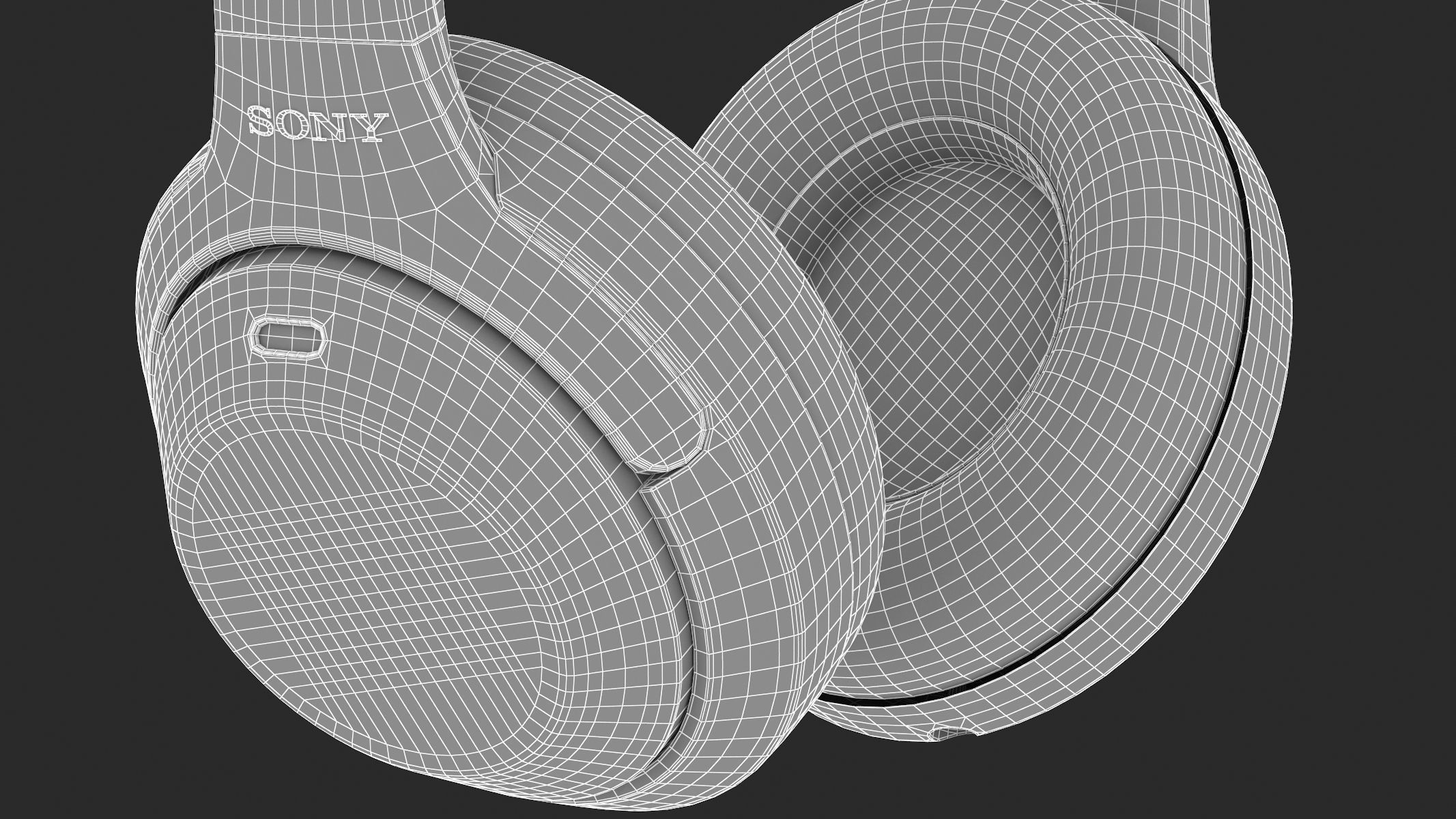 Sony Headphones WH1000XM3 3D model_31