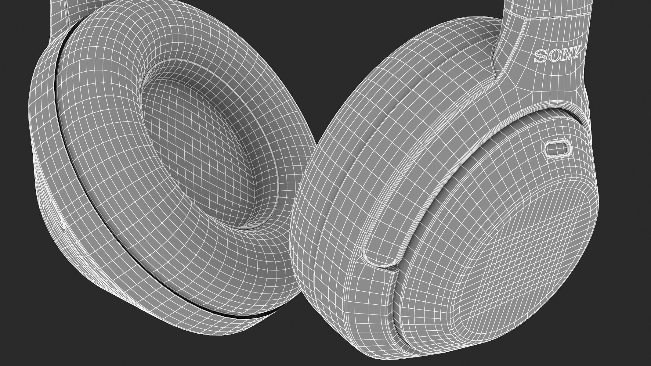 Sony Headphones WH1000XM3 3D model_34