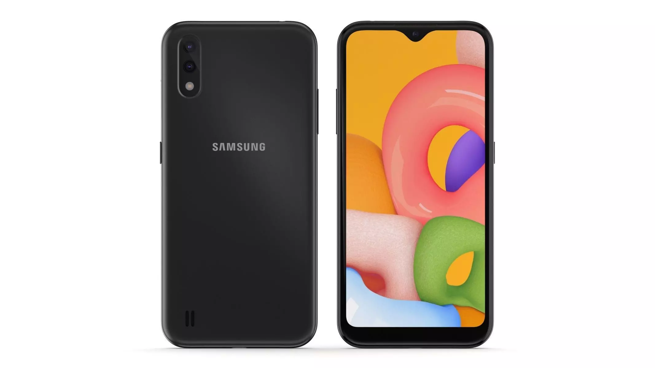 Samsung Galaxy A01 Black 3D model_0