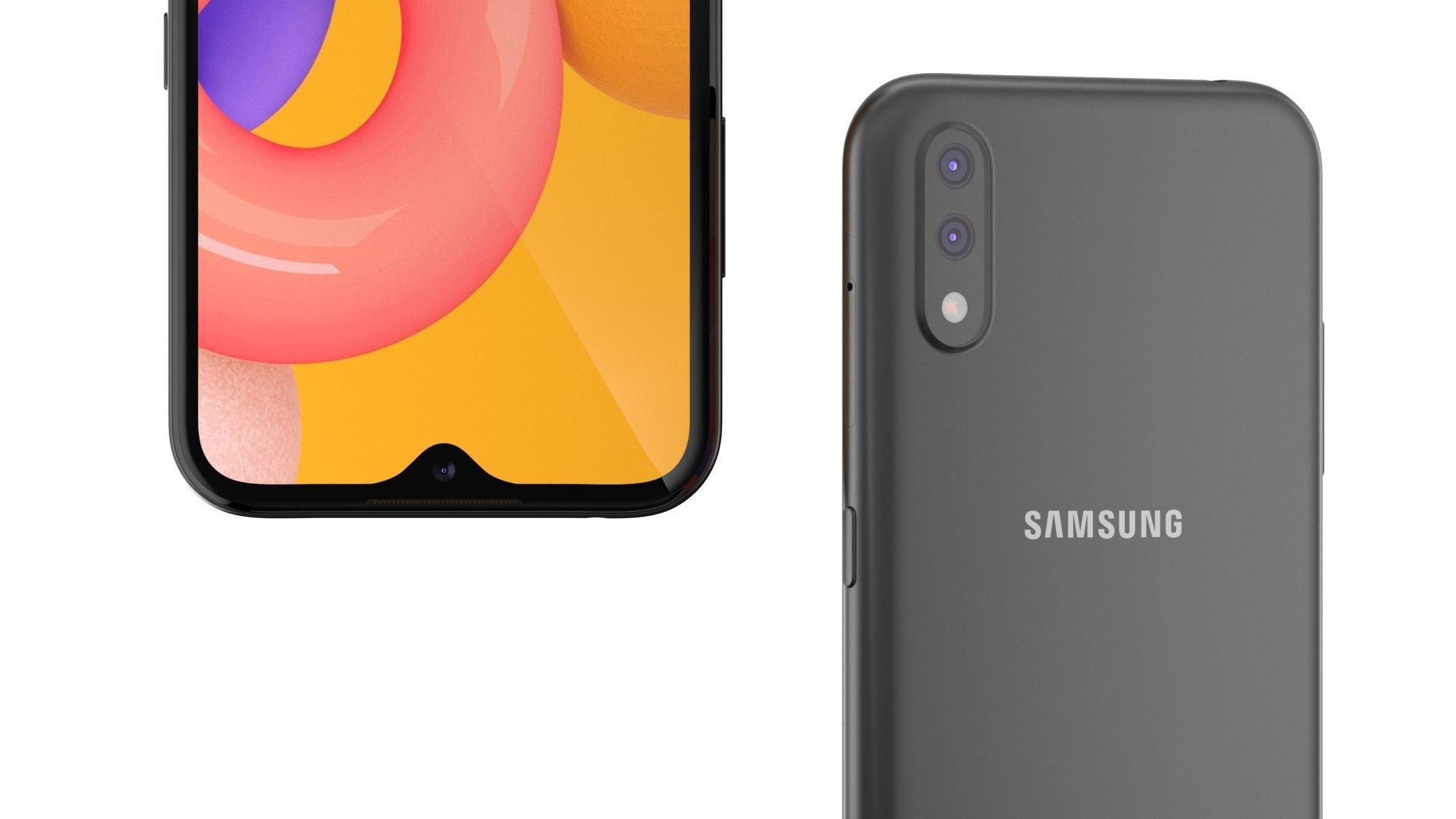 Samsung Galaxy A01 Black 3D model_10