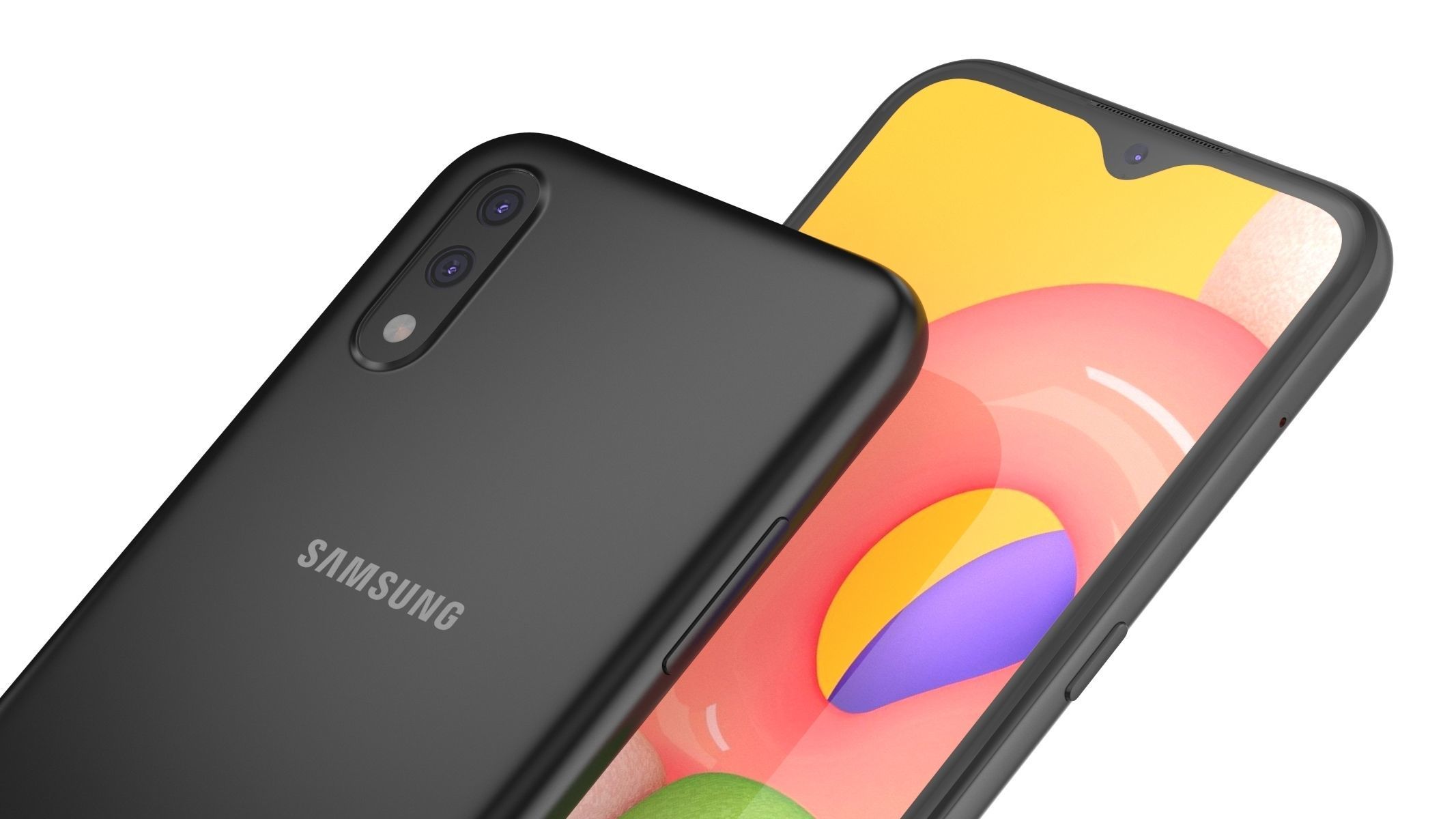 Samsung Galaxy A01 Black 3D model_18