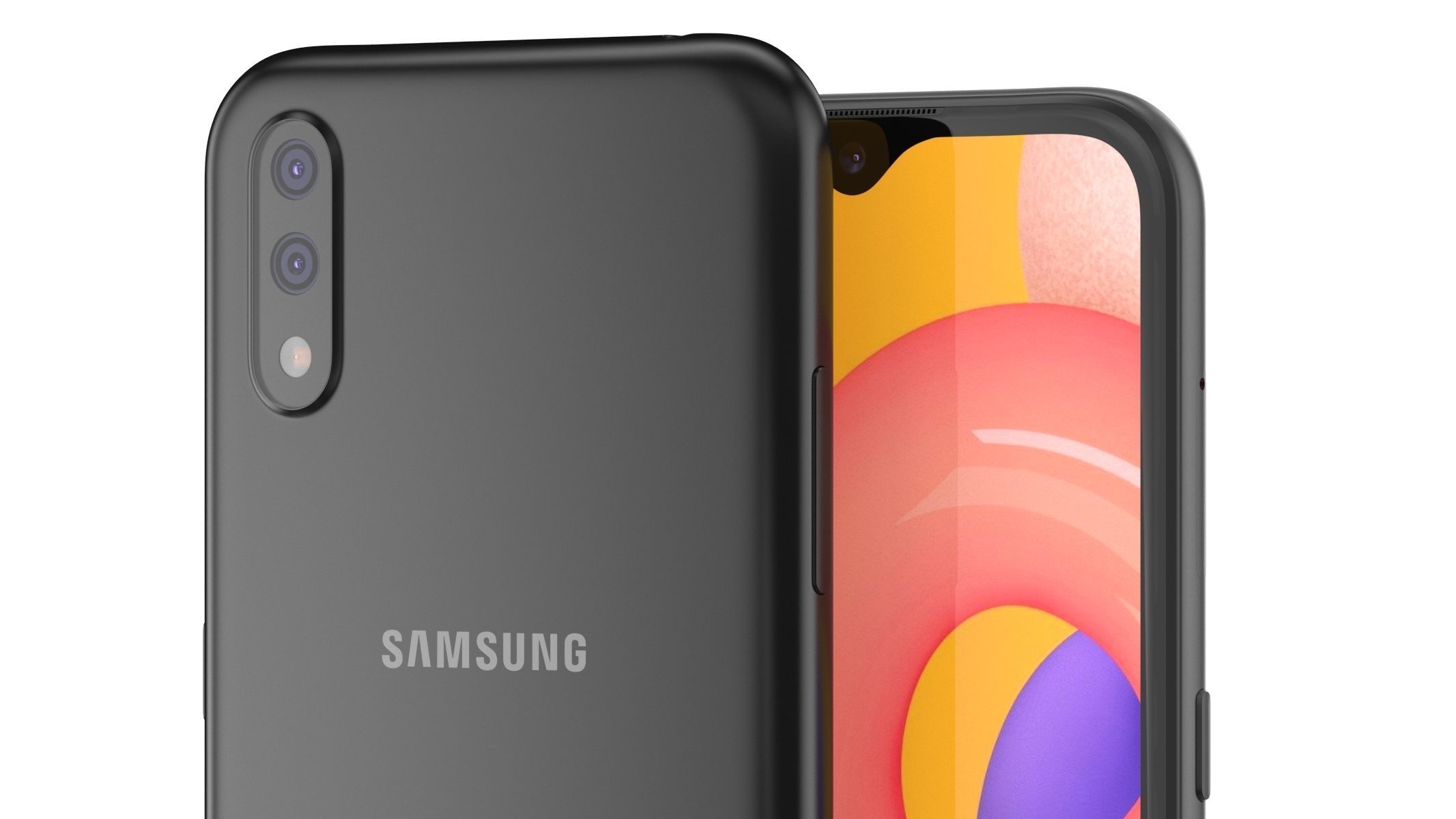 Samsung Galaxy A01 Black 3D model_17