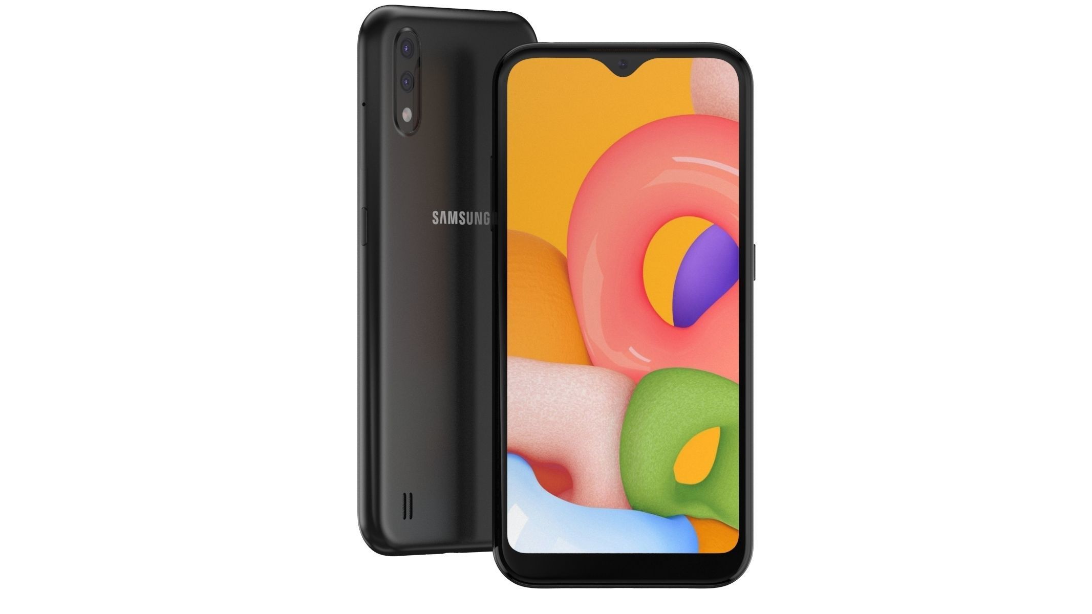 Samsung Galaxy A01 Black 3D model_1