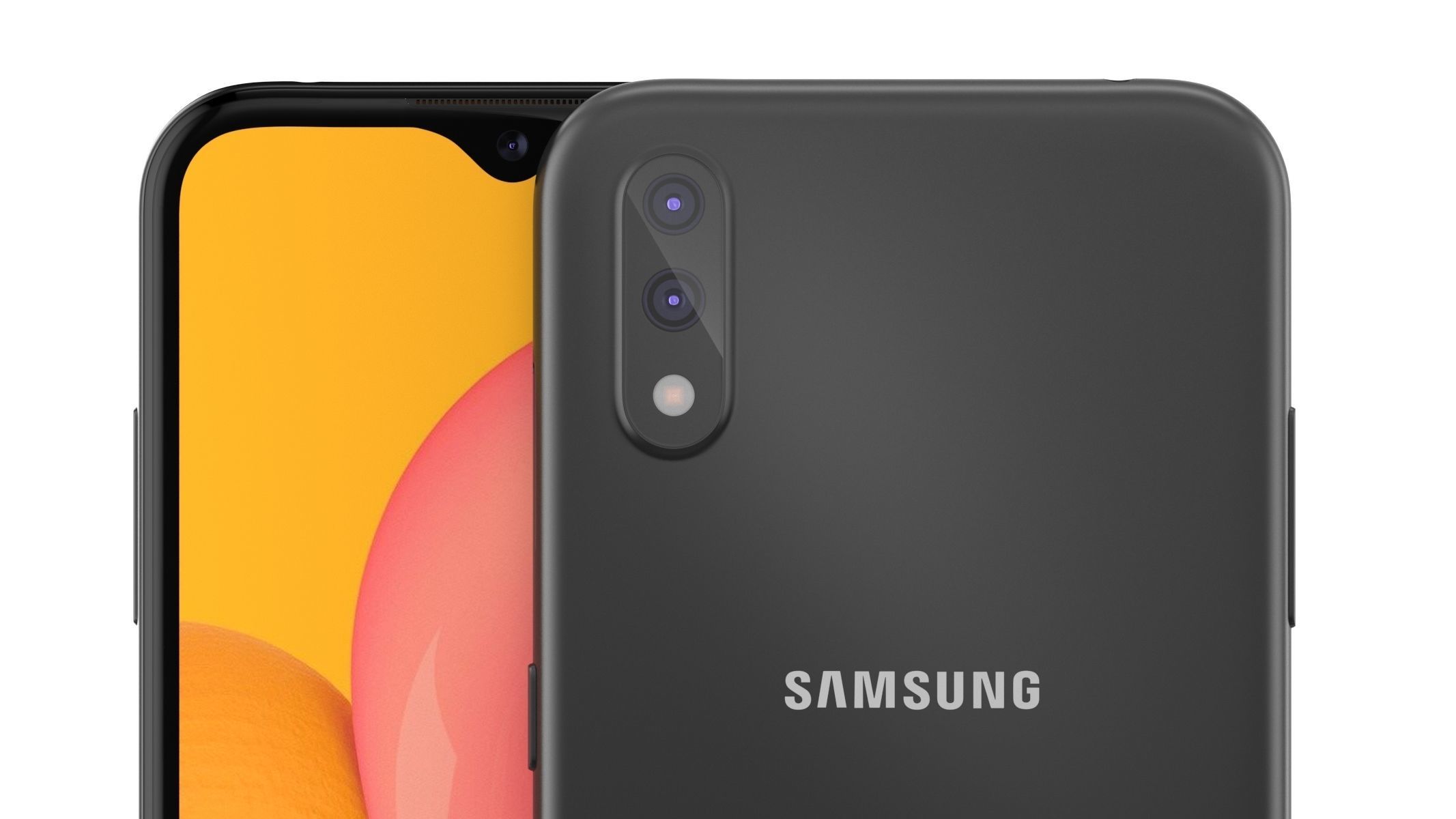 Samsung Galaxy A01 Black 3D model_11