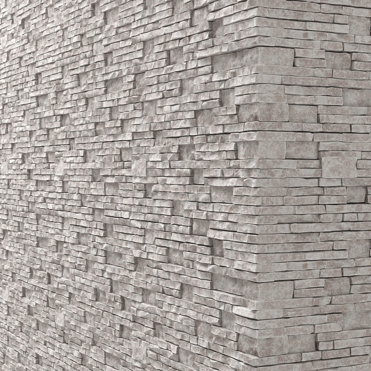Brick stone wall granite many n3 3D model_17