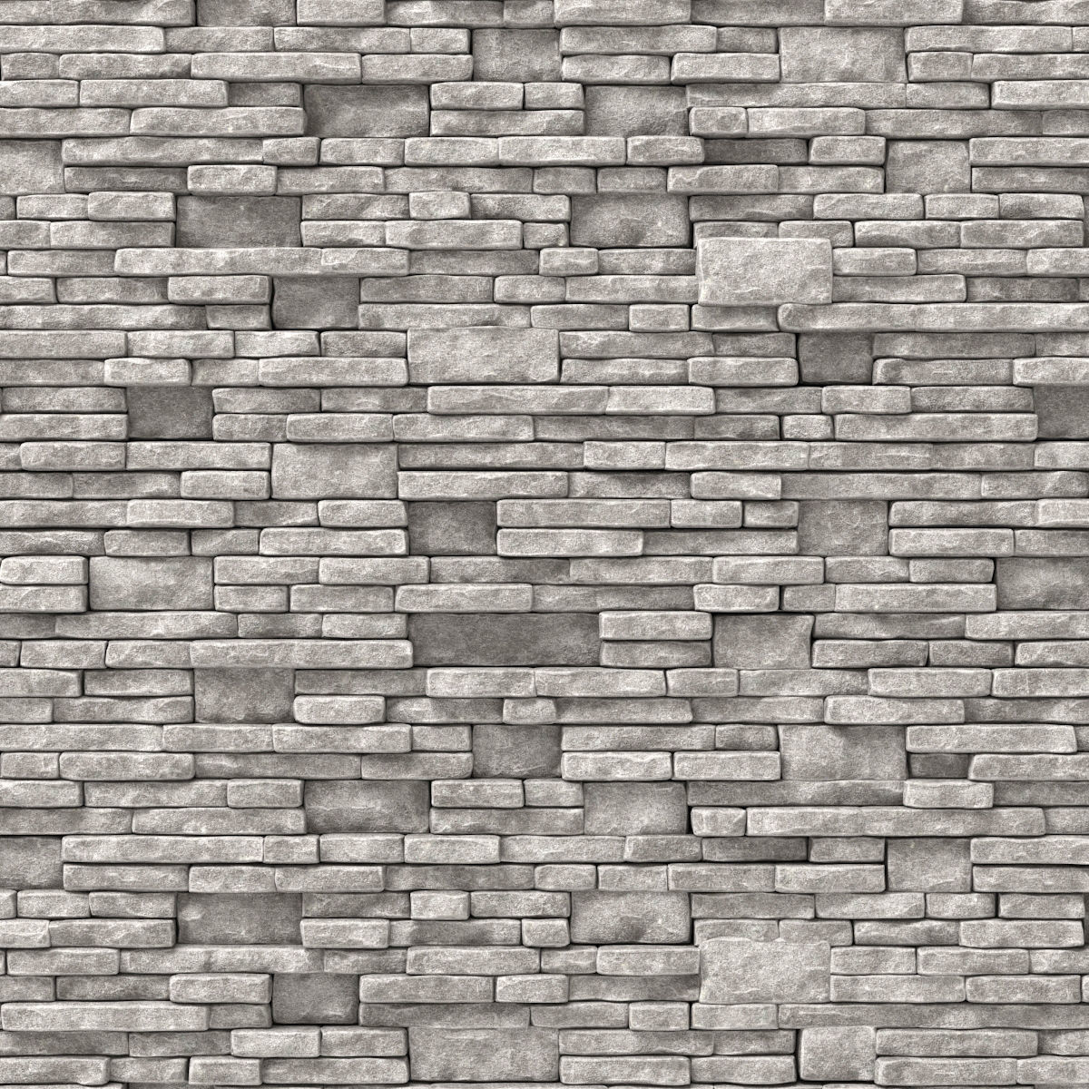 Brick stone wall granite many n3 3D model_16