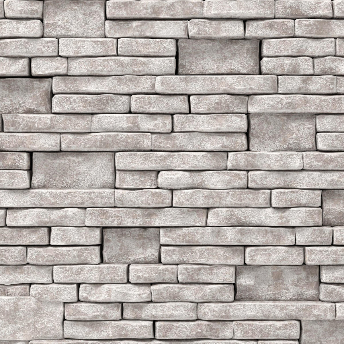 Brick stone wall granite many n3 3D model_22