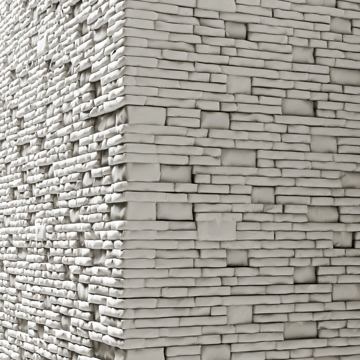 Brick stone wall granite many n3 3D model_23