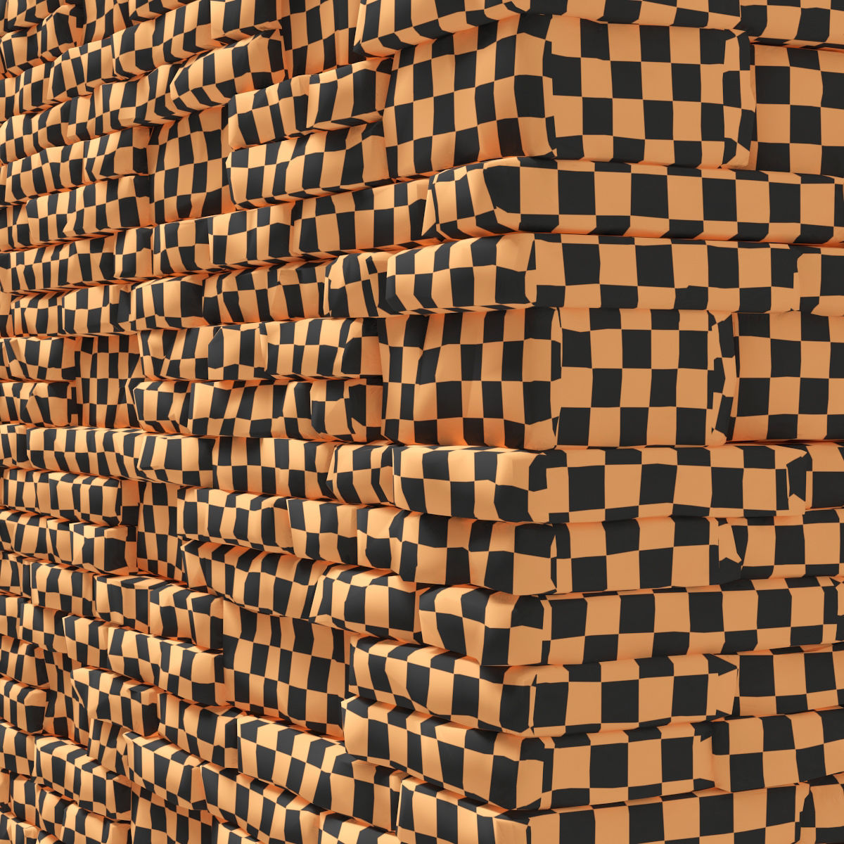 Brick stone wall granite many n3 3D model_30