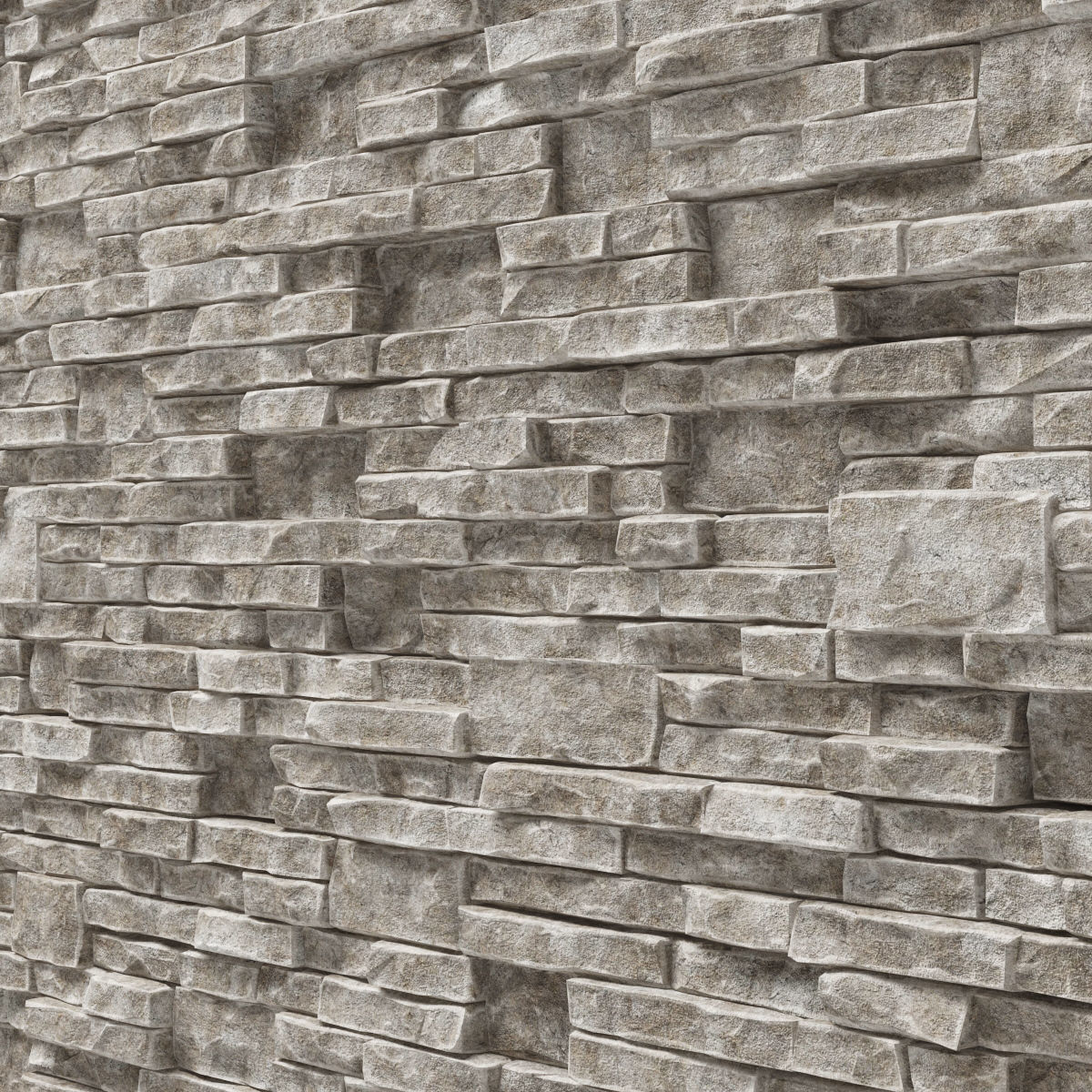Brick stone wall granite many n3 3D model_3