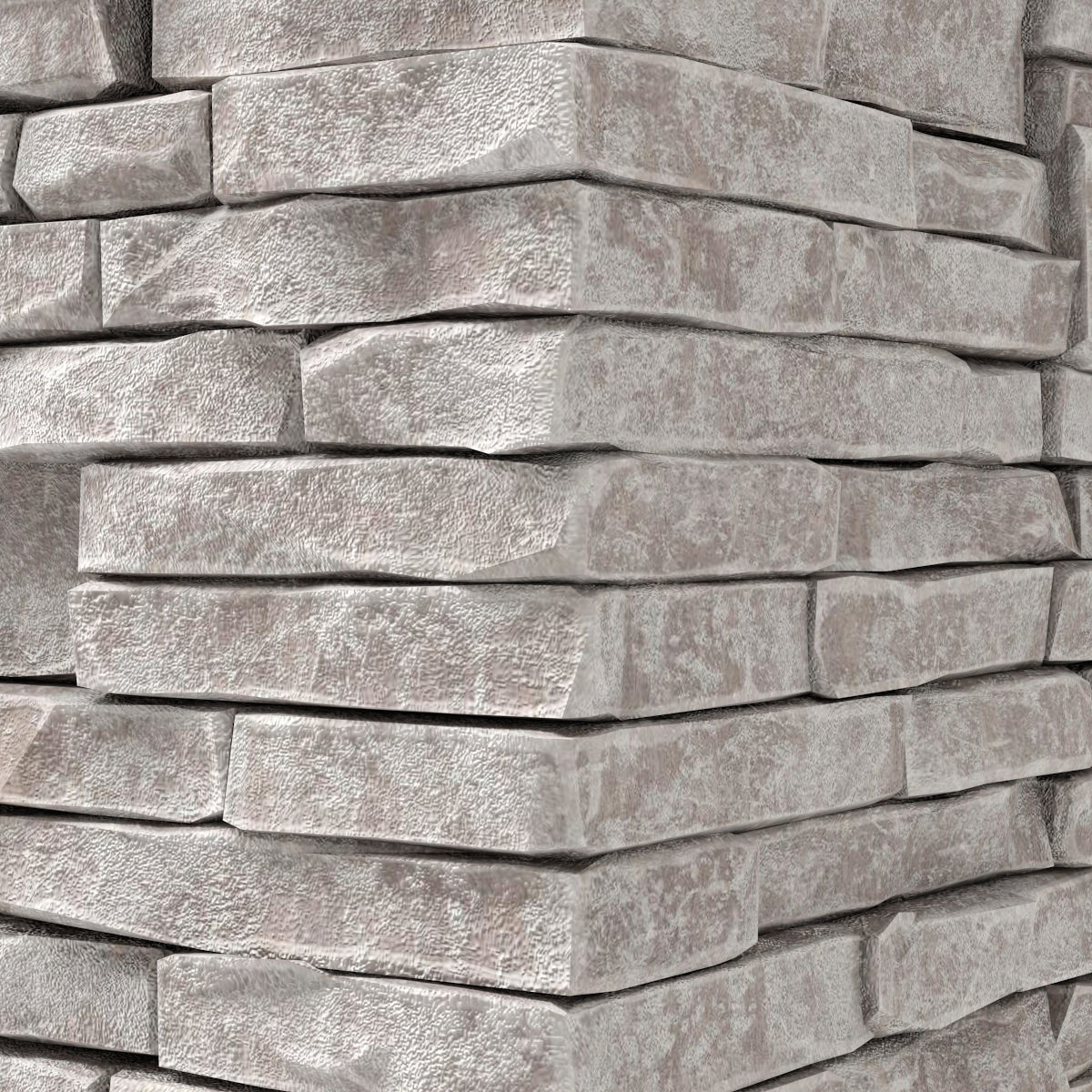 Brick stone wall granite many n3 3D model_20