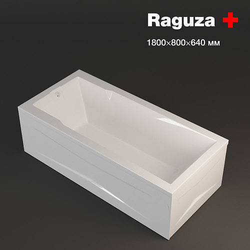 Bath rectangular Raguza 3D model