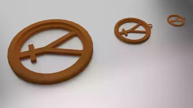 Glass Coaster Hephaestus and Pendant