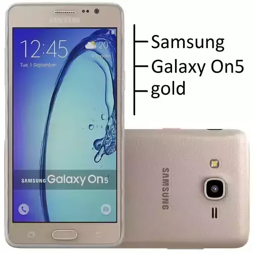 Samsung Galaxy on5 Gold 3D model
