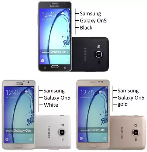 Samsung Galaxy On5 all color 3D model
