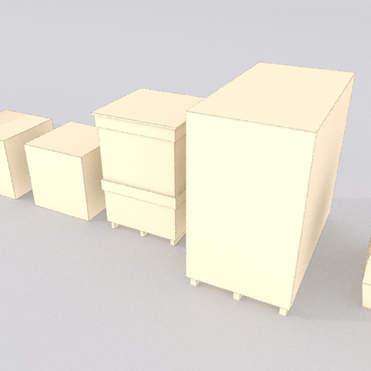 Forklift And Cargo Low-poly 3D model_24