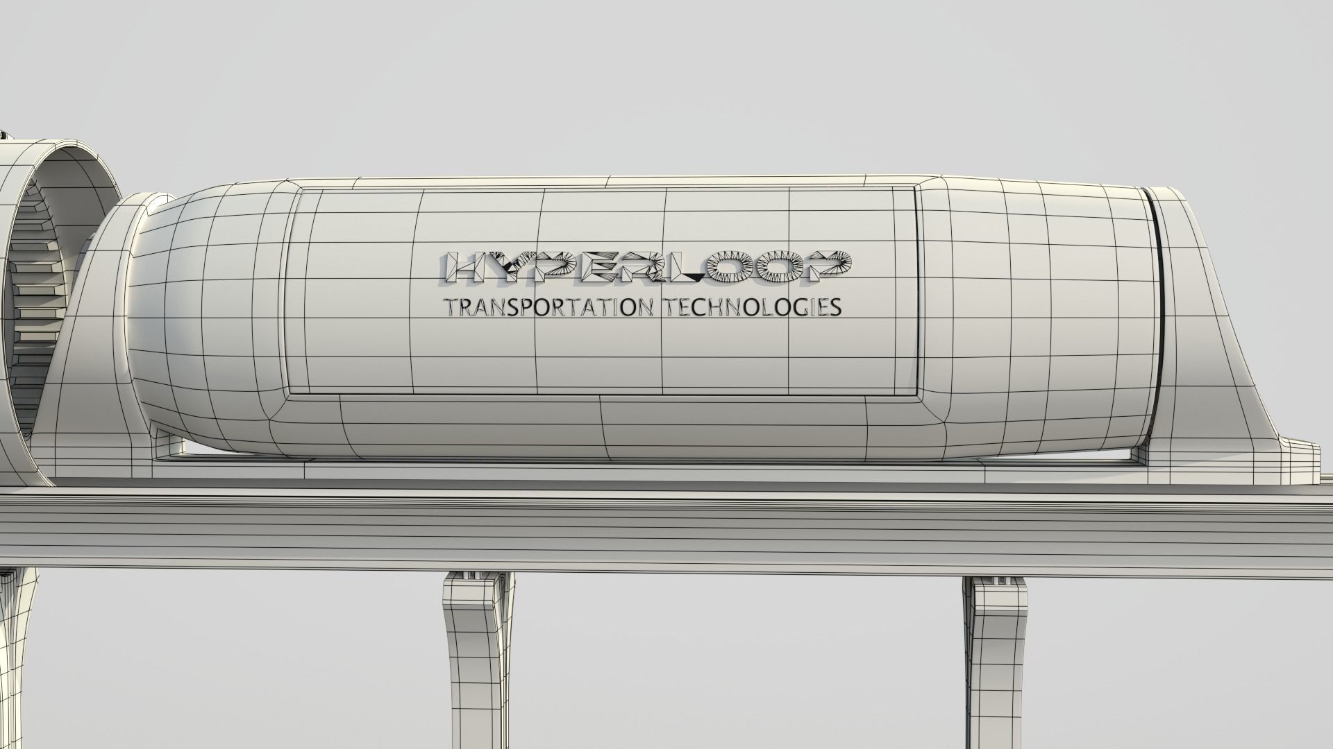 Hyperloop Train 3D model_10