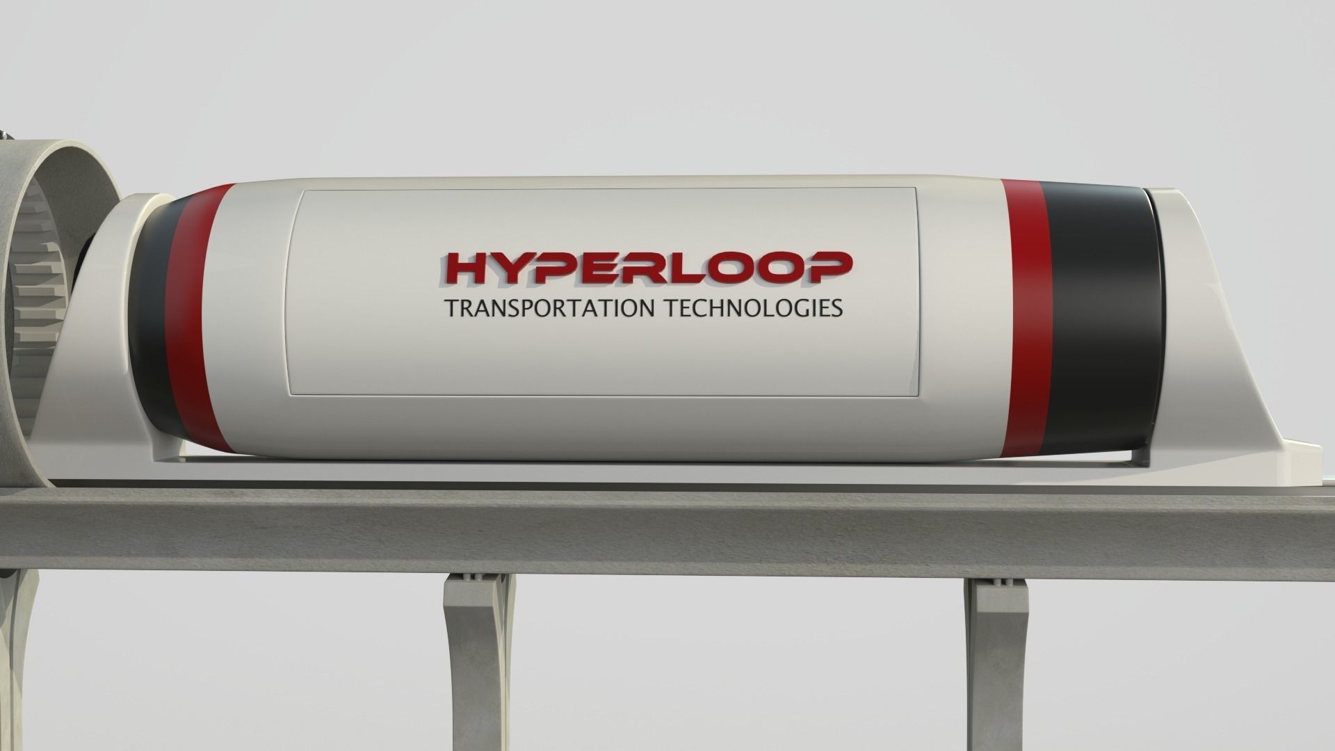 Hyperloop Train 3D model_1