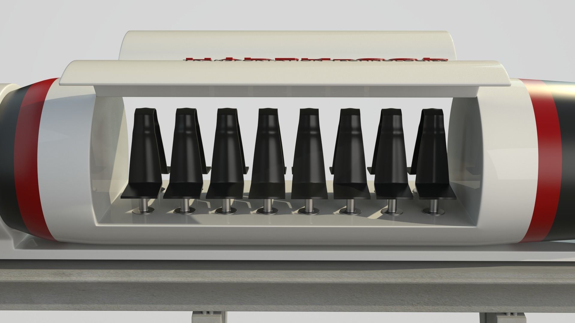 Hyperloop Train 3D model_6