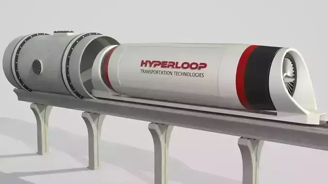 Hyperloop Train 3D model